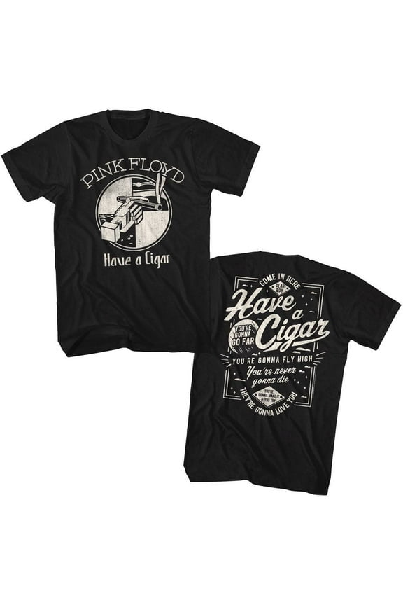 Pink Floyd Have A Cigar Black Adult T-Shirt