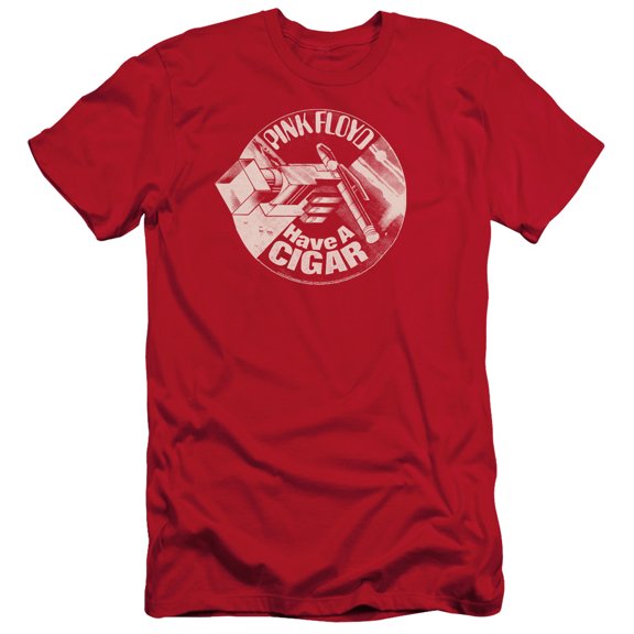 Pink Floyd Just A Cigar Adult 30/1 T-Shirt Red
