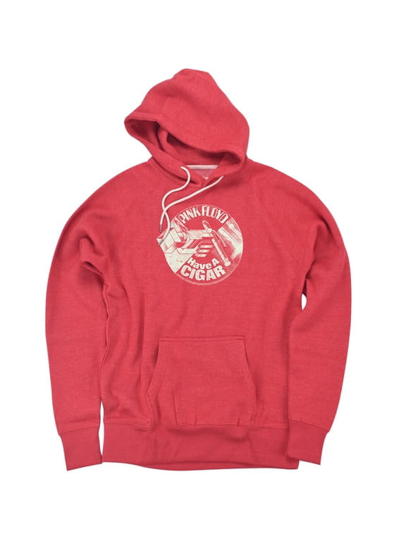 Just A Cigar Unisex Adult Slim Fit Pull-Over Heather Hoodie, Red, Medium