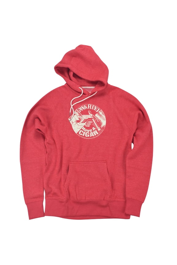 Just A Cigar Unisex Adult Slim Fit Pull-Over Heather Hoodie, Red, Small