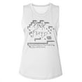 thumbnail image 1 of Pink Floyd Light Bricks White Junior Women's Muscle Tank Top, 1 of 2