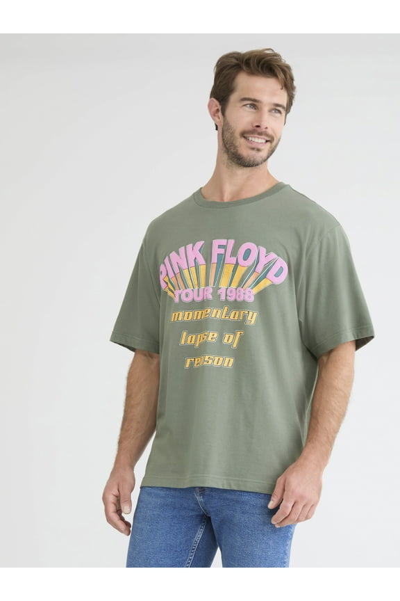 Men's & Big Men's Drop Shoulder Graphic Tee, Sizes S-3XL