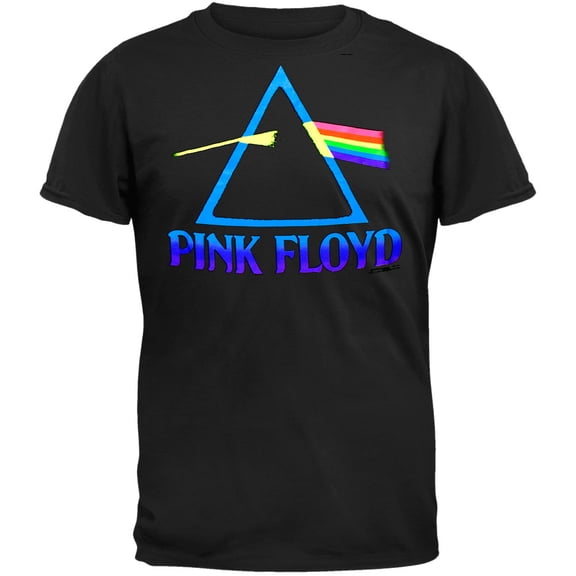 Pink Floyd Men's Black Light Prism Short Sleeve T Shirt