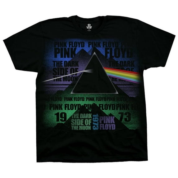 Pink Floyd Men's Dark Side Poster Short Sleeve T Shirt