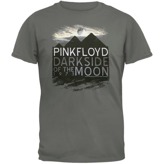Pink Floyd Men's Dark Side Pyramids Soft Grey Short Sleeve T Shirt