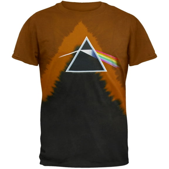 Pink Floyd Men's Dark Side Pyramids Tie Dye Short Sleeve T Shirt