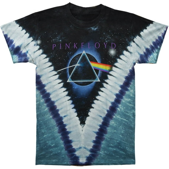 Pink Floyd Men's Pyramid Vdye Tie Dye T-shirt X-Large Black