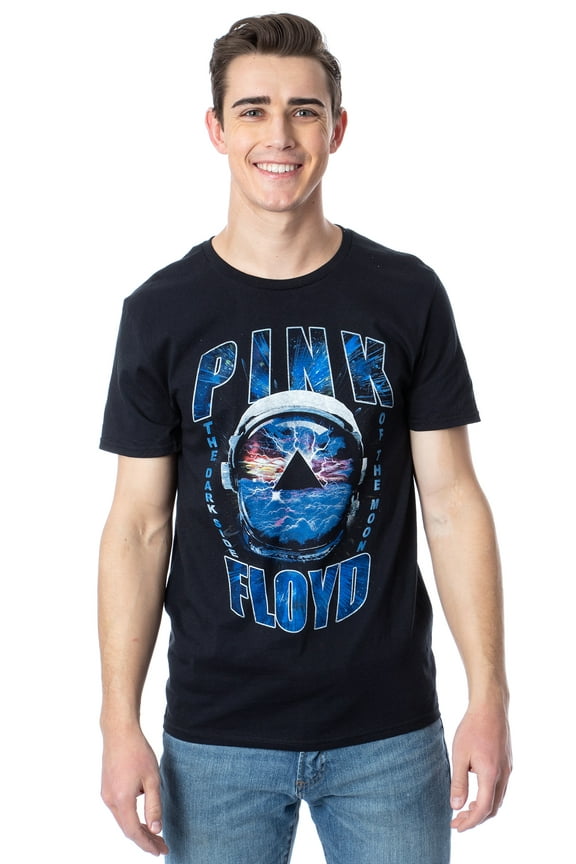Pink Floyd Men's The Dark Side Of The Moon Pyramid Storm In Astronaut Helmet T-Shirt