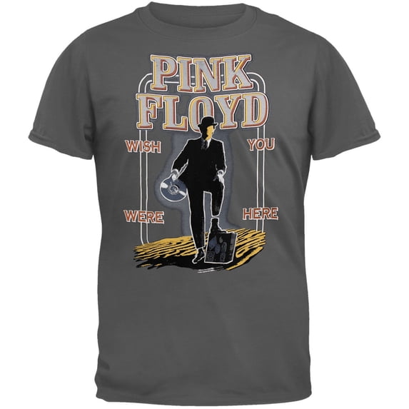 Pink Floyd Men's Wish You Were Here Grey Short Sleeve T Shirt