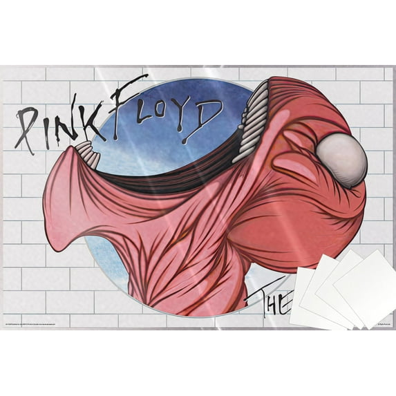 Pink Floyd - Music Movie Poster (The Wall - Mouth) (Size: 36" x 24") (Laminated Poster & Poster Strips)