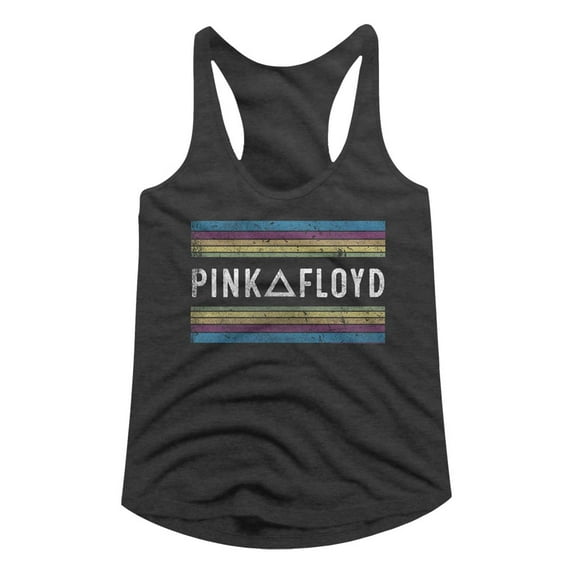 Pink Floyd Music Pink Floyd Rainbows Ladies Racerback Tank Top Shirt