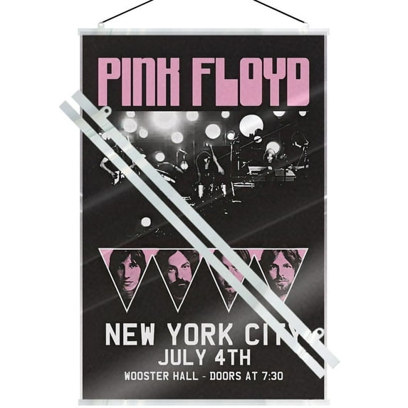 Pink Floyd - Music Poster (Live On Stage - New York City, July 4th) (Size: 24" x 36") (Laminated Poster & Clear Hanger)