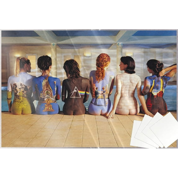 Pink Floyd - Music Poster Print (The Back Catalog - Album Covers Painted on Ladies) (Size: 36" x 24") (Laminated Poster & Poster Strips)
