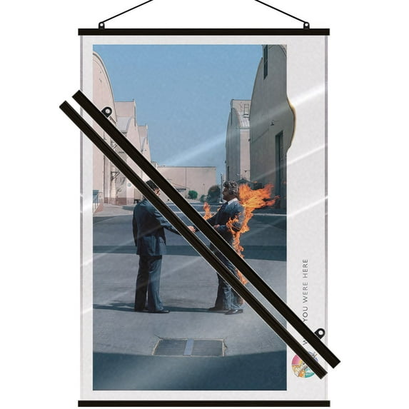 Pink Floyd - Music Poster (Wish You Were Here - Album Cover) (Size: 24" x 36") (Laminated Poster & Black Hanger)