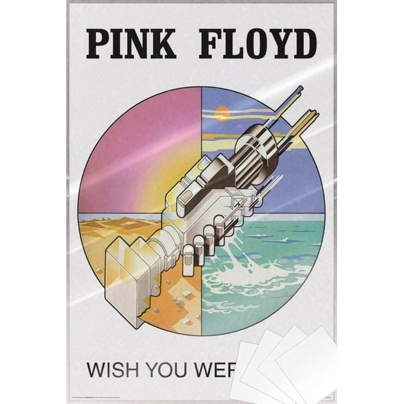 Pink Floyd - Music Poster (Wish You Were Here - Handshake - Symbol) (Size: 24" x 36") (Laminated Poster & Poster Strips)