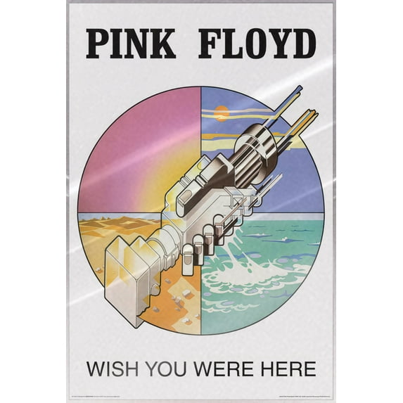 Pink Floyd - Music Poster (Wish You Were Here - Handshake - Symbol) (Size: 24" x 36") (Laminated Poster)