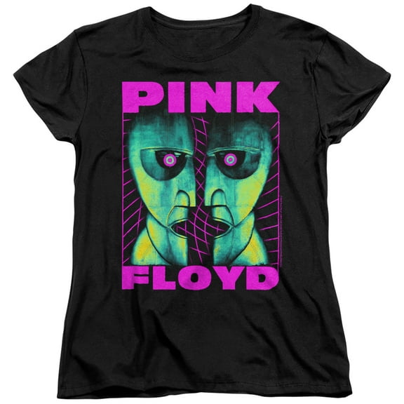 Pink Floyd Neon Division Bell Women's T Shirt, Black, Small