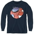 thumbnail image 1 of Pink Floyd Open Wide Youth Long Sleeve T-Shirt Tee Navy, 1 of 1