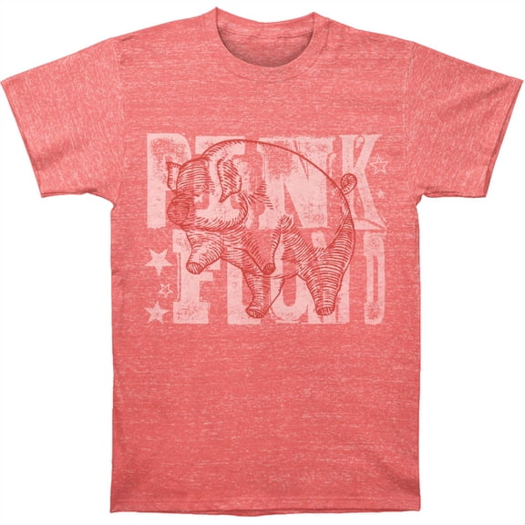 Pink Floyd Men's Pig Slim Fit T-Shirt Heather Red S