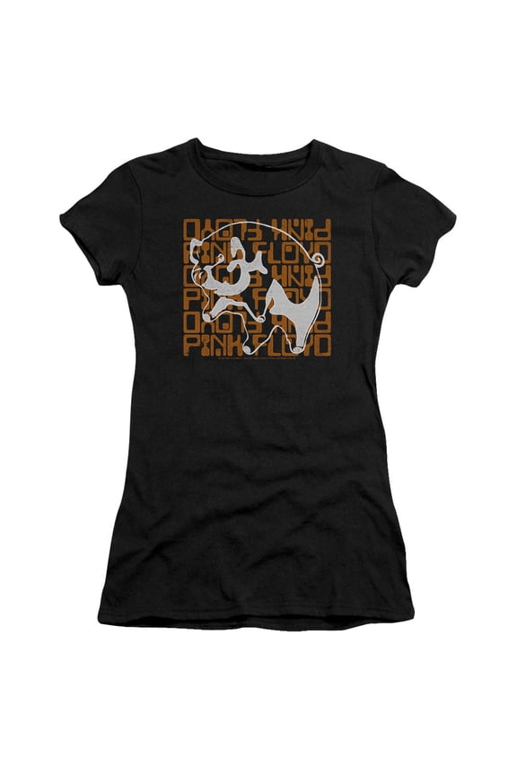 Pink Floyd - Pig - Juniors Teen Girls Cap Sleeve Shirt - Medium