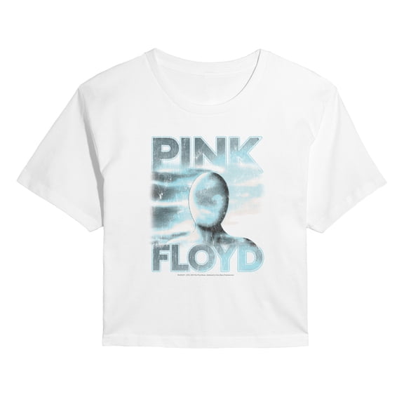 Pink Floyd - Pink Floyd Cloud Man - Juniors Cropped Short Sleeve Graphic T-Shirt