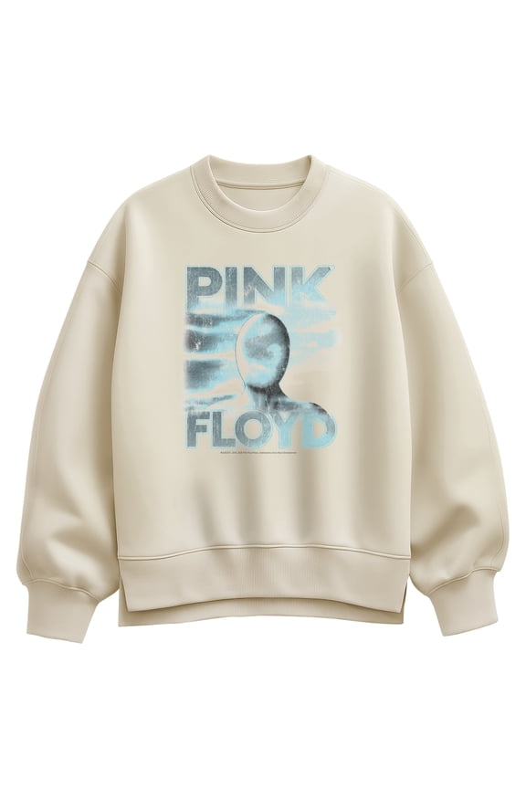 - Pink Floyd Cloud Man Oversized Fleece Crew Sweatshirt