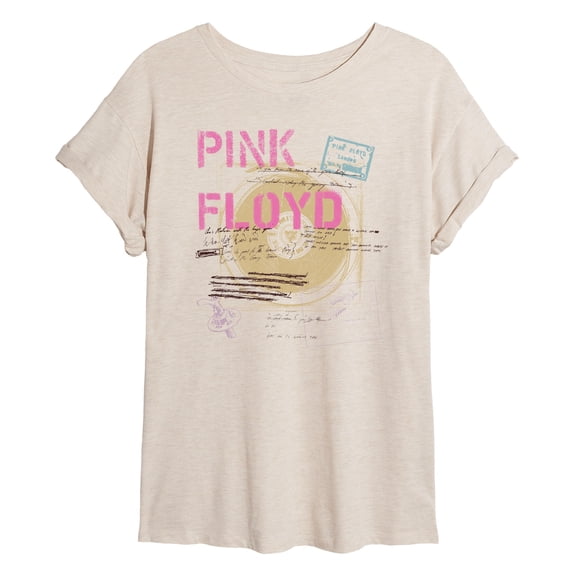 Pink Floyd - Pink Floyd Lyric Drafts - Women's Oversized Graphic T-Shirt