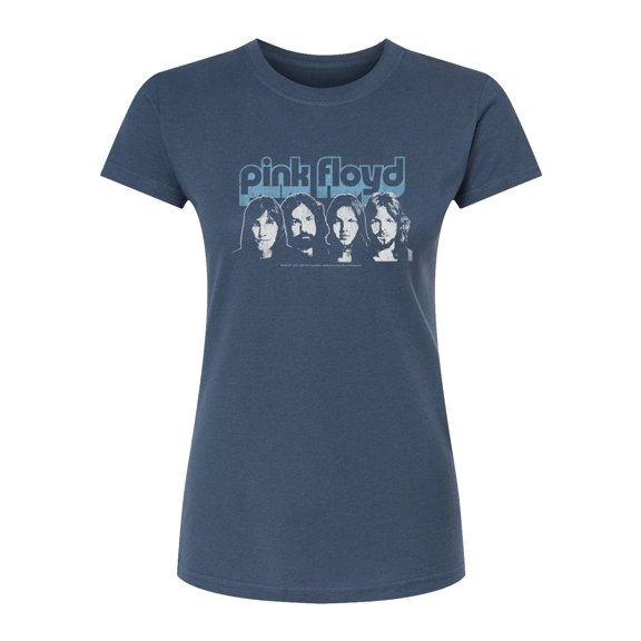 Pink Floyd - Pink Floyd Retro Band - Juniors Fitted Short Sleeve Graphic T-Shirt