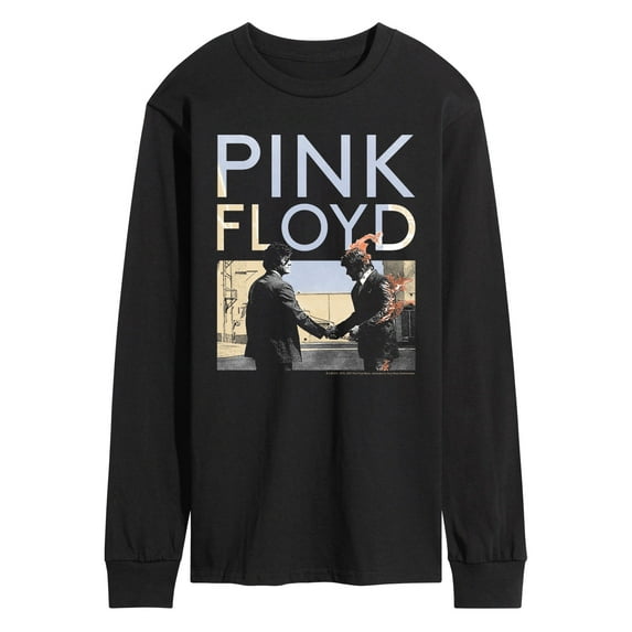 Pink Floyd - Pink Floyd WYWH Handshake Fire - Men's Long Sleeve Graphic T-Shirt