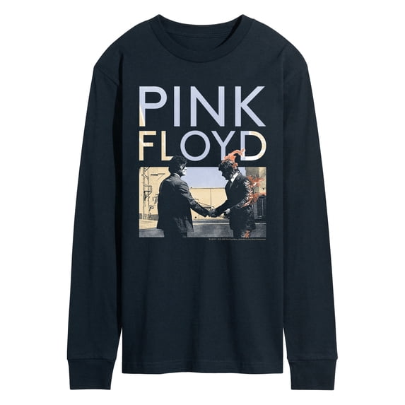 Pink Floyd - Pink Floyd WYWH Handshake Fire - Men's Long Sleeve Graphic T-Shirt