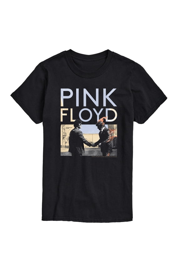 - Pink Floyd WYWH Handshake Fire - Men's Short Sleeve Graphic T-Shirt