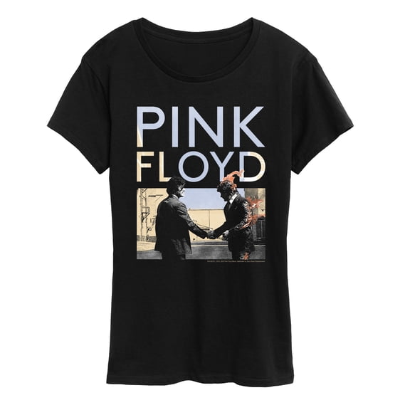 Pink Floyd - Pink Floyd WYWH Handshake Fire - Women's Short Sleeve Graphic T-Shirt