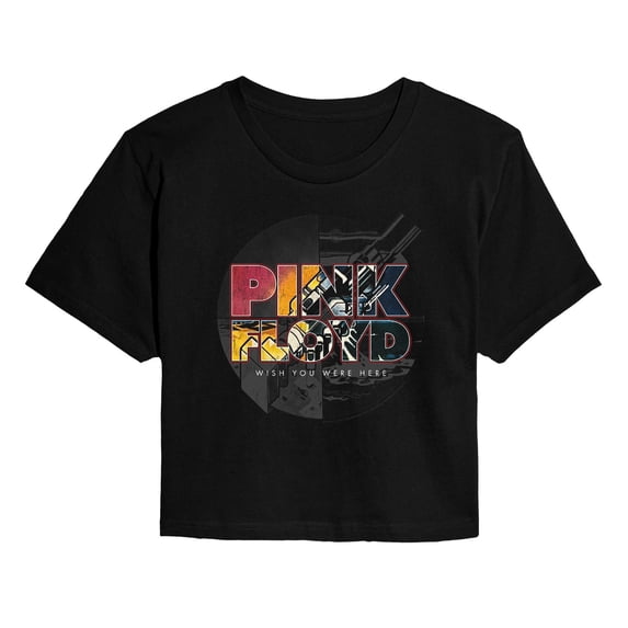 Pink Floyd - Pink Floyd Wywh Handshake Cropped Graphic T-Shirt