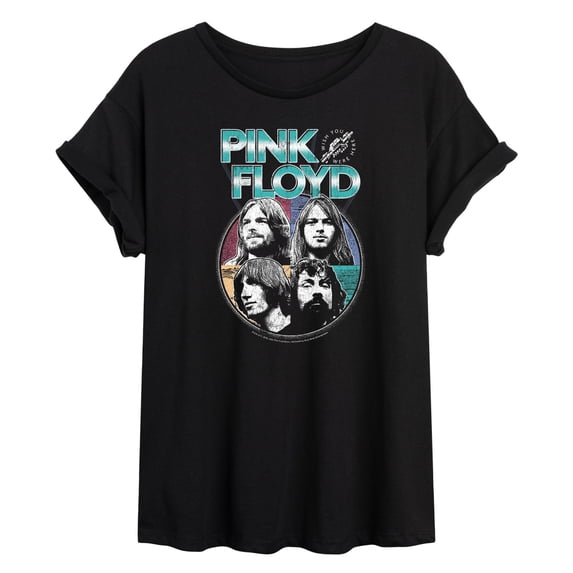 Pink Floyd - Pink Floyd Wywh Photos Textured - Women's Oversized Graphic T-Shirt