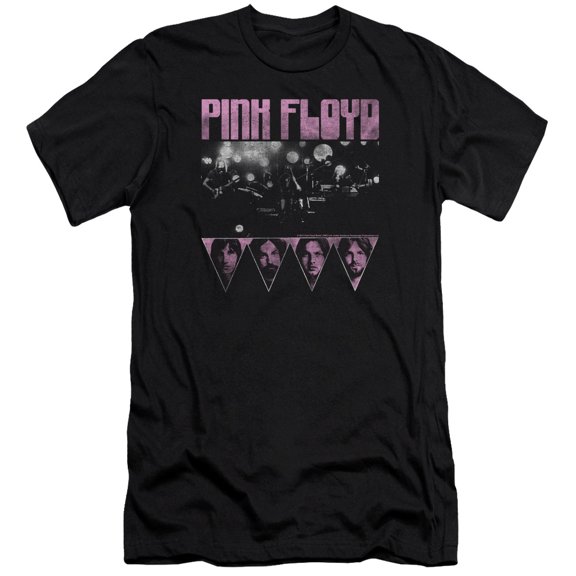 Pink Floyd Pink Four Mens Premium Slim Fit Shirt (Black, )