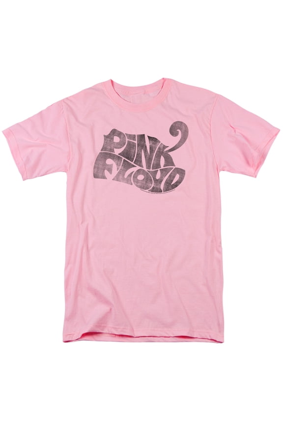 Pink Floyd Pink Logo Adult 18/1 T-Shirt Pink