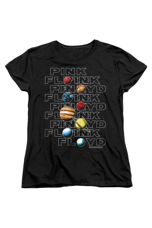 Pink Floyd Pink System Women's T Shirt, Black, 2X-Large
