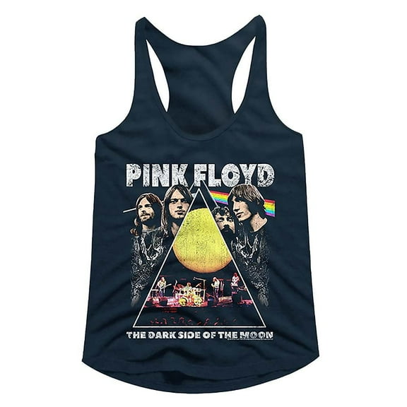 Pink Floyd Pinkfloyd Midnight Navy Women's Racerback Tank Top L