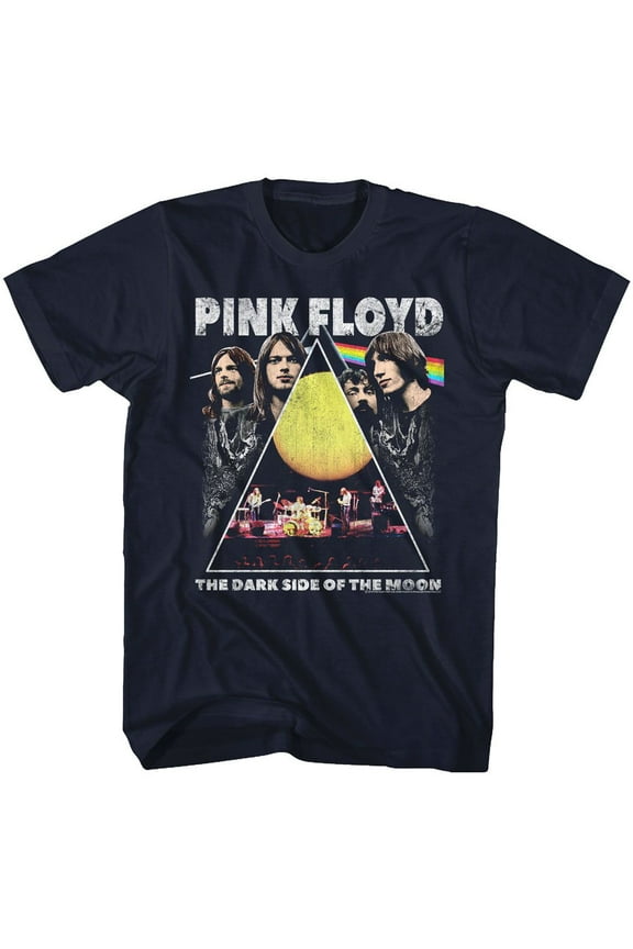 Pink Floyd Pinkfloyd Navy Adult T-Shirt