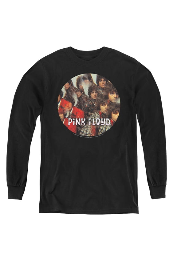 Pink Floyd Piper Youth Long Sleeve T-Shirt Tee Black