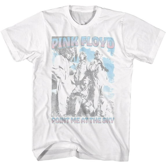 Pink Floyd Point Me At The Sky White Adult T-Shirt 4Xl