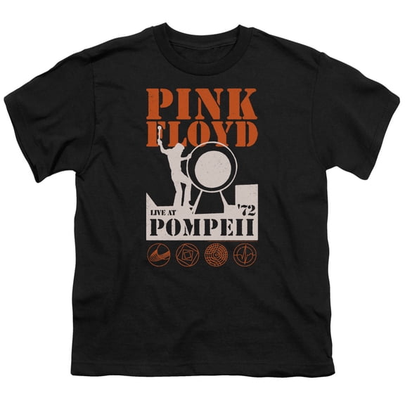 Pink Floyd Pompeii Youth 18/1 T-Shirt Black