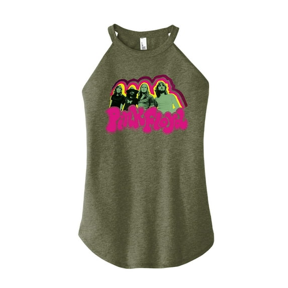 Pink Floyd - Poster - Juniors High Neck Tank Top