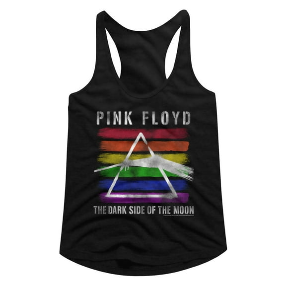 Pink Floyd Rainbow Black Women's Racerback Tank Top