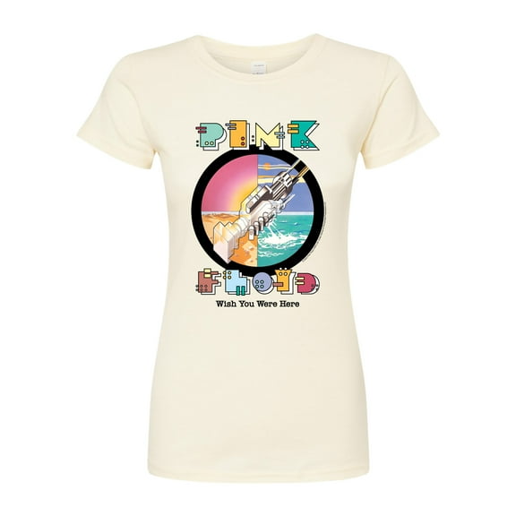 Pink Floyd - Robot Handshake - Juniors Fitted Graphic T-Shirt