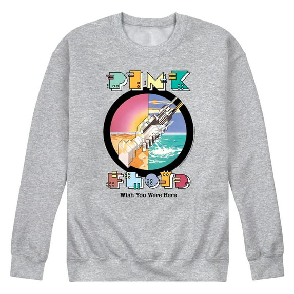 Pink Floyd - Robot Handshake - Men's Crew Neck Fleece Pullover