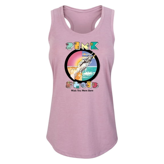 Pink Floyd - Robot Handshake - Women's Racerback Tank Top