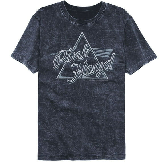 Pink Floyd Rough Prism Mineral Wash Navy Adult T-Shirt M
