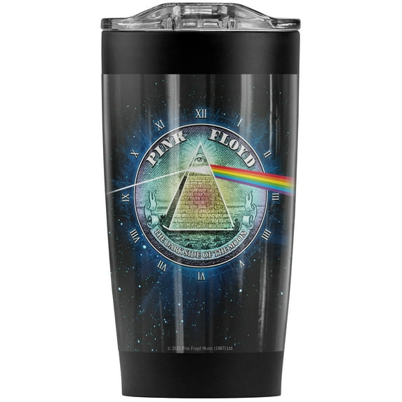 Pink Floyd Stainless Steel Tumbler 20 oz Coffee Travel Mug/Cup, Vacuum Insulated & Double Wall with Leakproof Sliding Lid | Great for Hot Drinks and Cold Beverages