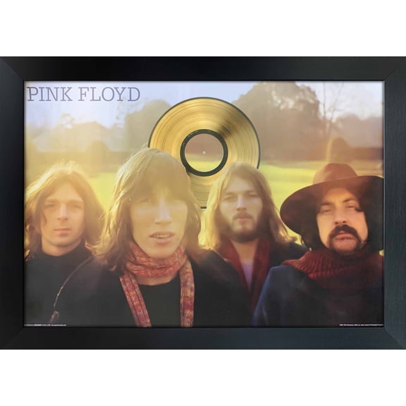 Pink Floyd Sunset Print with Gold LP